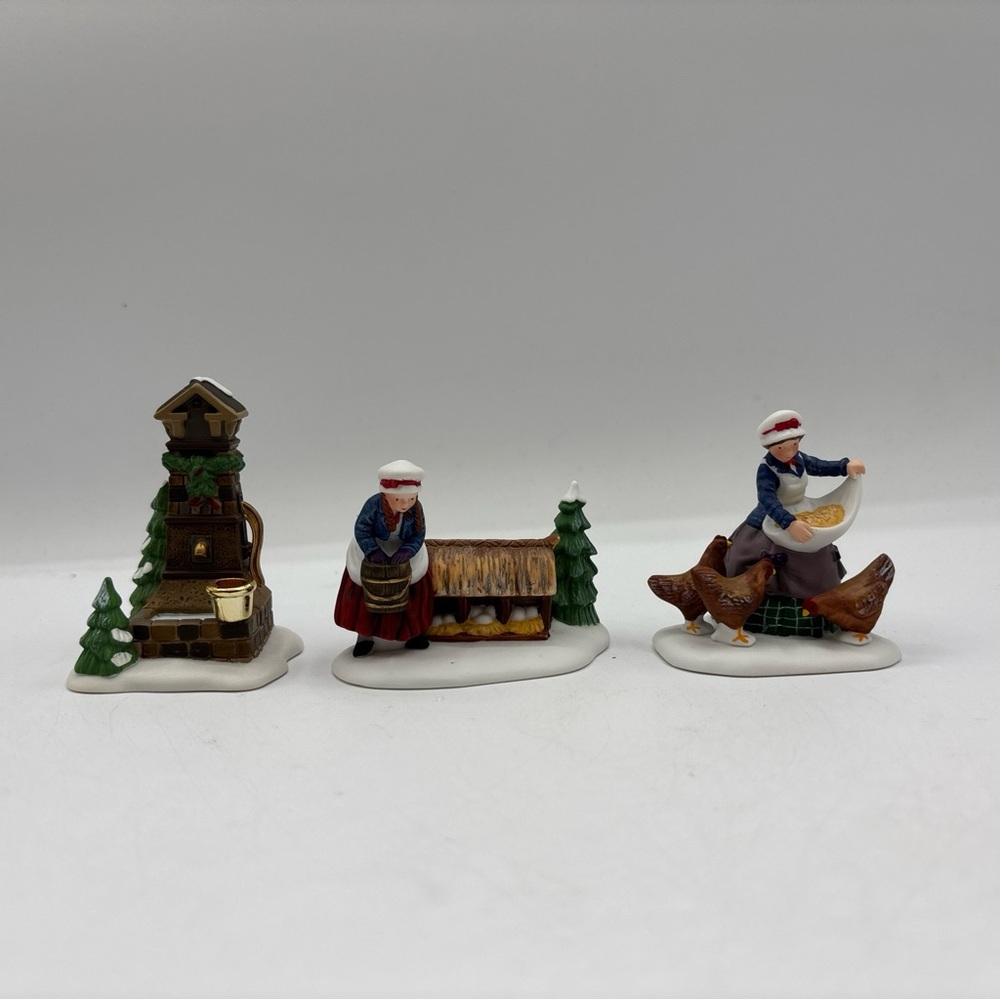 Department 56 1995 Vintage 12 Days Of Dickens Village Three French Hens 58378